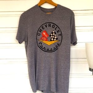 Lucky Brand Chevrolet Corvette gray t shirt